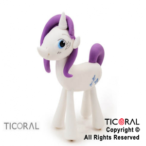 ADORNO MY LITTLE PONY RARITY A. PORCELANA FRIA x 1